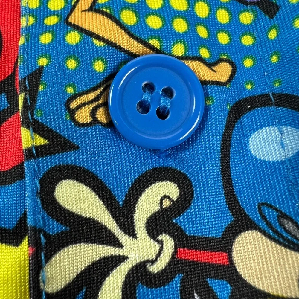 Ren & Stimpy Nickelodeon Happy Happy Joy Shorts‎ Pocket Drawstring Button XL